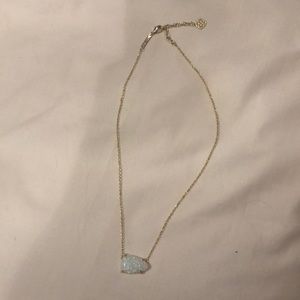 Kendra Scott necklace with iridescent stone
